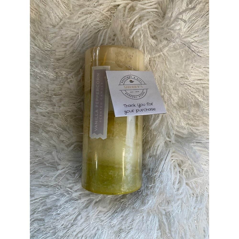 Vanilla Peppercorn Scented Pillar Candle 6" Tall